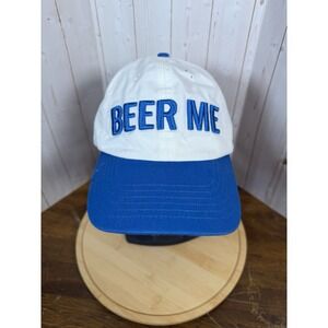 Beer Me Bud Light Baseball Hat Cap Mens Blue White One Size Embroidered Logo